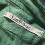 1940s-50s EURO Indanthren Stand collar L/S Grand Father Shirt Green Mens-L & 2023 SUMMER SALE
