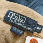 USA Polo RALPH LAUREN L/S Polo Shirt Beige Mens-M