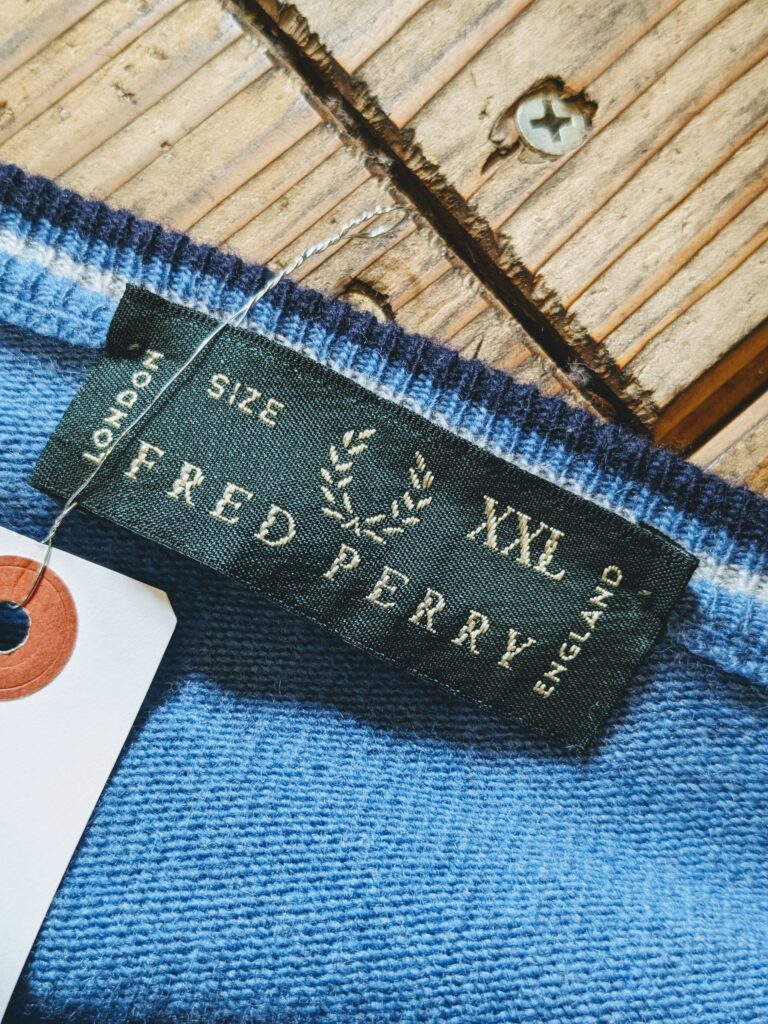 Italy FRED PERRY Wool Sweater Light-Blue Mens-XXL – ataco garage blog