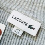 French LACOSTE Wool&Cashmere Knit Sweater Gray Mens-3XL