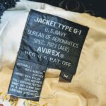 USA AVIREX G-1 Leather Flight Jacket Black Mens-M