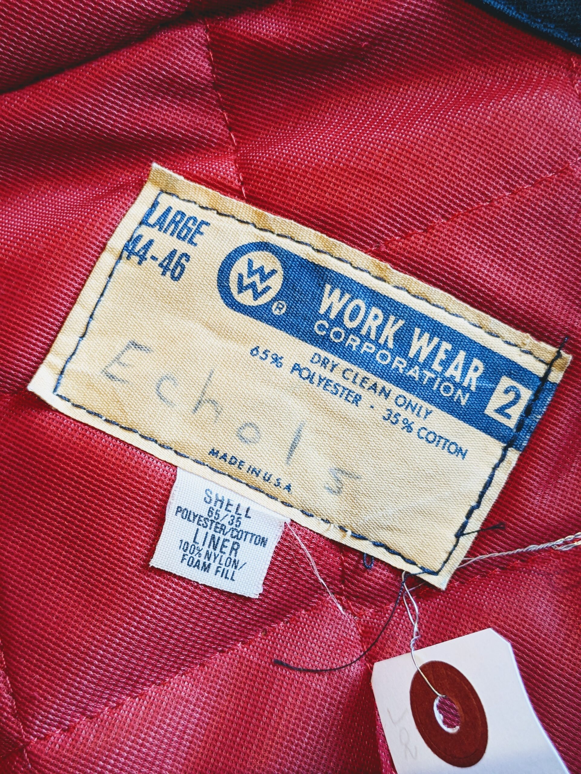 1970s-80s USA WORK WEAR CORPORATION Work Jacket Navy Mens-L