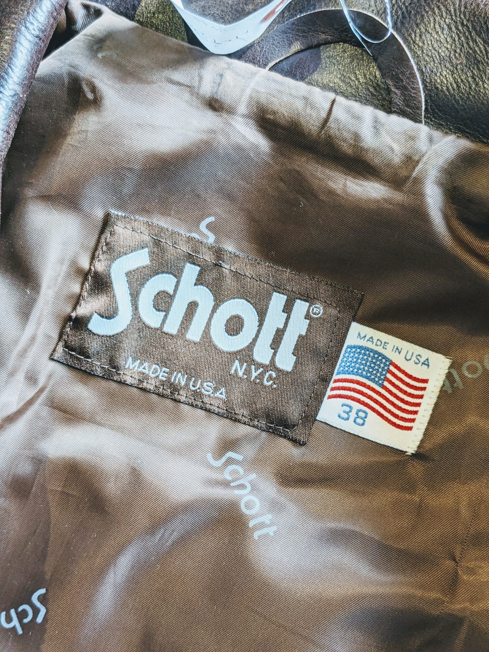 USA Schott 659 Riders Leather Jacket Brown Size38 – ataco garage blog