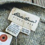 Bigsize 1990s USA Eddie Bauer Wool Knit Vest Khaki Mens-XXL