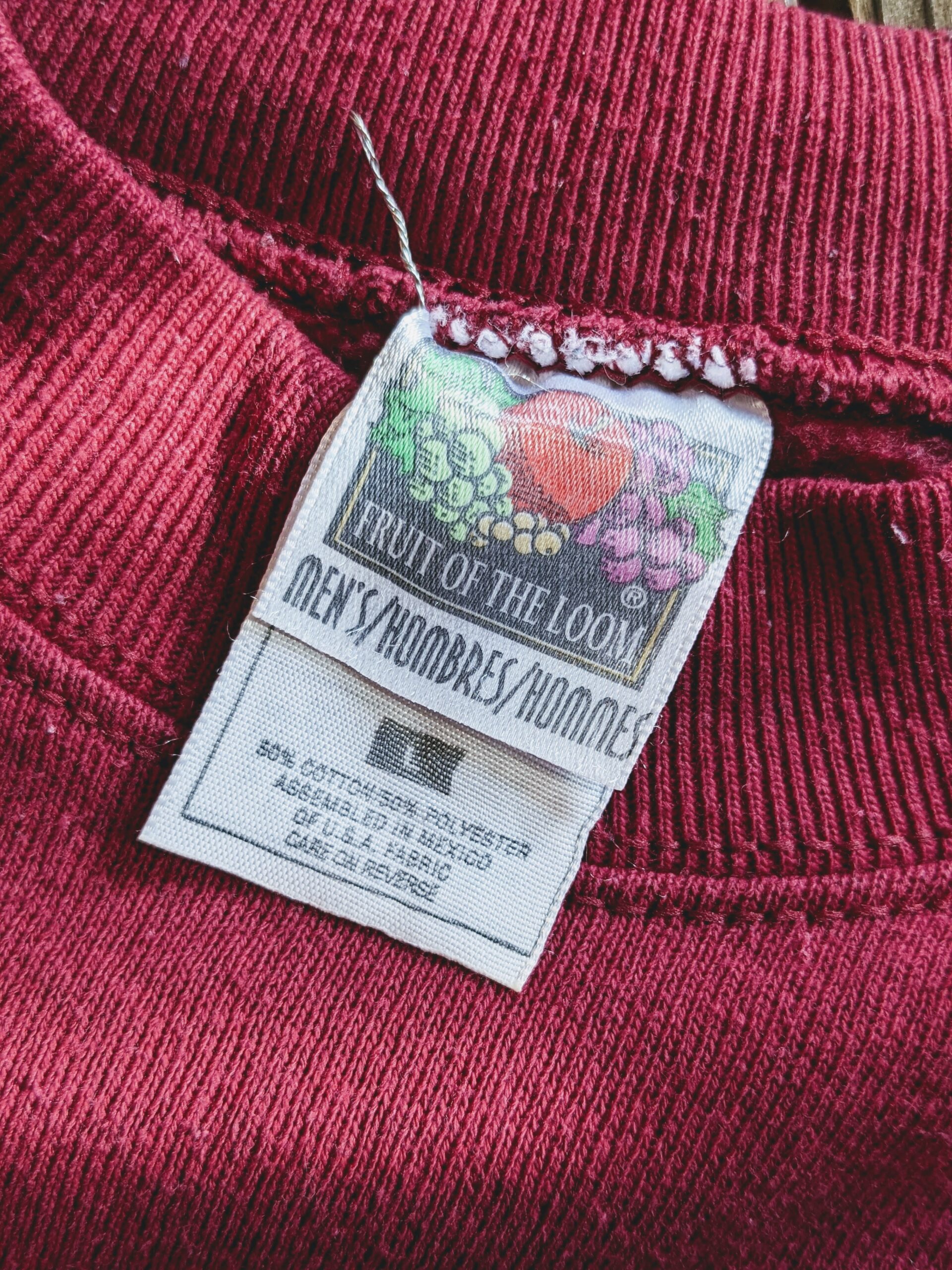 FRUIT OF THE LOOM◆90s/USA製/Melsedes Benz/袖裾シングル/両面プリント/AUTOBAHN Vintage 90s Mercedes Benz Fruit Of The Loom Crewneck Mens XL READ