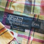 Bigsize USA Polo RALPH LAUREN L/S Plaid Linen Shirt Green Mens-XXL