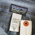 12th Anniversary Sale & USA patagonia ORGANIC COTTON Stripe Shirt Navy Mens-XL