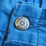 1970s-80s France Cotton-Twill Work Pants Blue W36