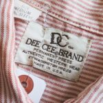 1970s-80s USA DEE CEE BRAND L/S Stripe Western Shirt Red Mens-M