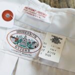 1980s USA UNIVERSITY OXFORD PIN POINT L/S Button-Down Shirt White Mens-XL