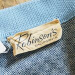 1960s-70s USA Robinson’s CALIFORNIA Polo Shirt Light-Blue Mens-M