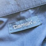 1970s-80s USA Damon S/S Open Collar Shirt Navy Mens-M