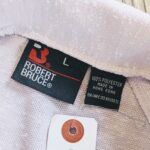 1970s-80s USA ROBERT BRUCE S/S Open Collar Polo Shirt Pink Mens-L & 2024 Summer SALE