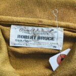 1960s-70s USA Arnold Palmer ROBERT BRUCE BANLON Polo Shirt Brown-Gold Mens-M