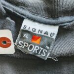 1990s USA SIGNAL SPORTS L/S Print Tee Black Mens-XL