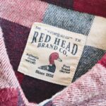 USA RED HEAD L/S Plaid Heavy Flannel Shirt Red Mens-L