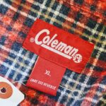 1980s USA Coleman L/S Plaid Shirt Red Mens-XL