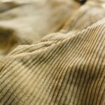 1980s-90s EURO Corduroy Wide Pants Beige W34