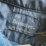 1970s-80s USA Brewster L/S Corduroy Shirt Blue Mens-L