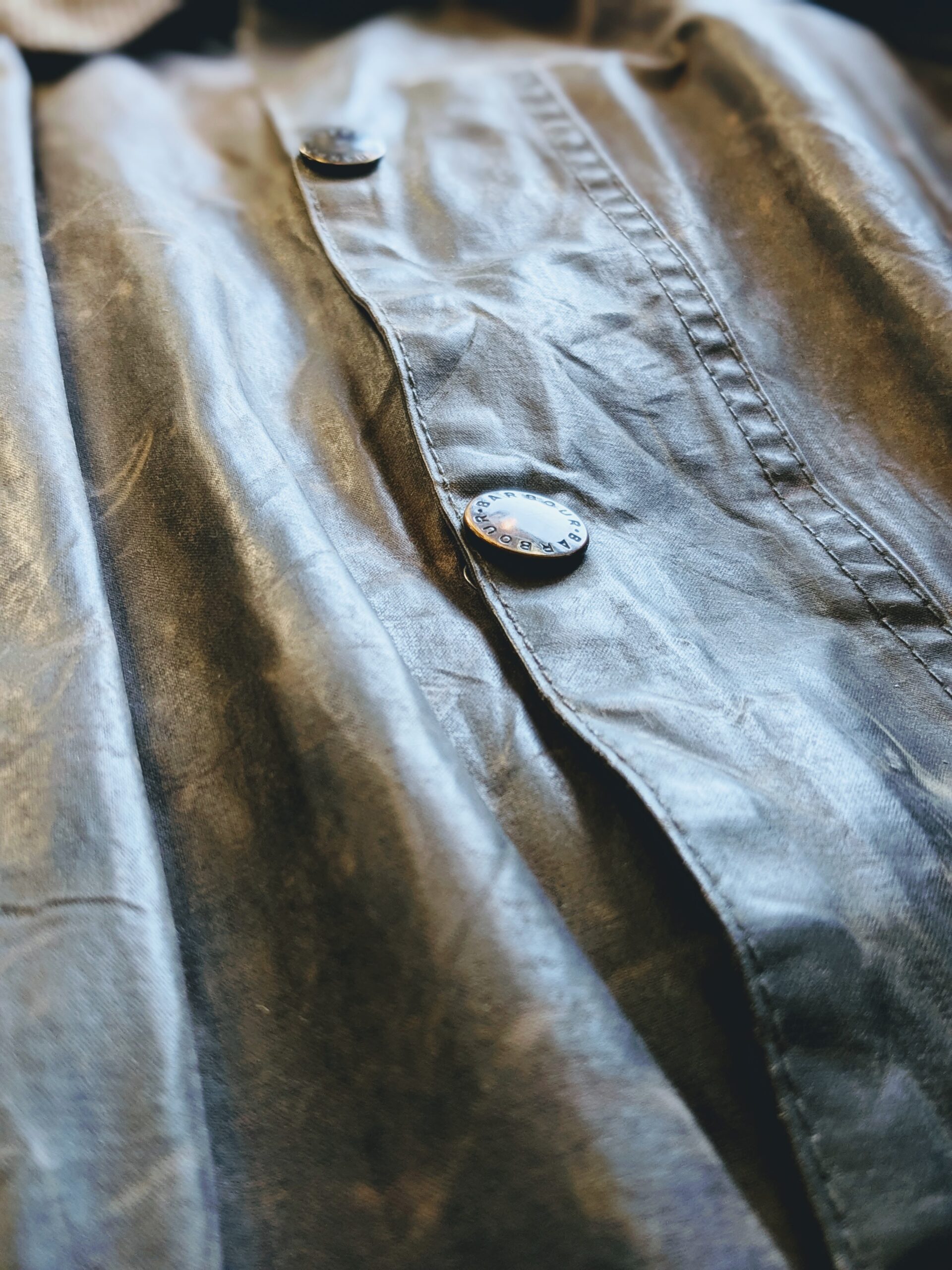 2000s ENGLAND Barbour BEDALE Oiled Cotton Jacket Brown Size44