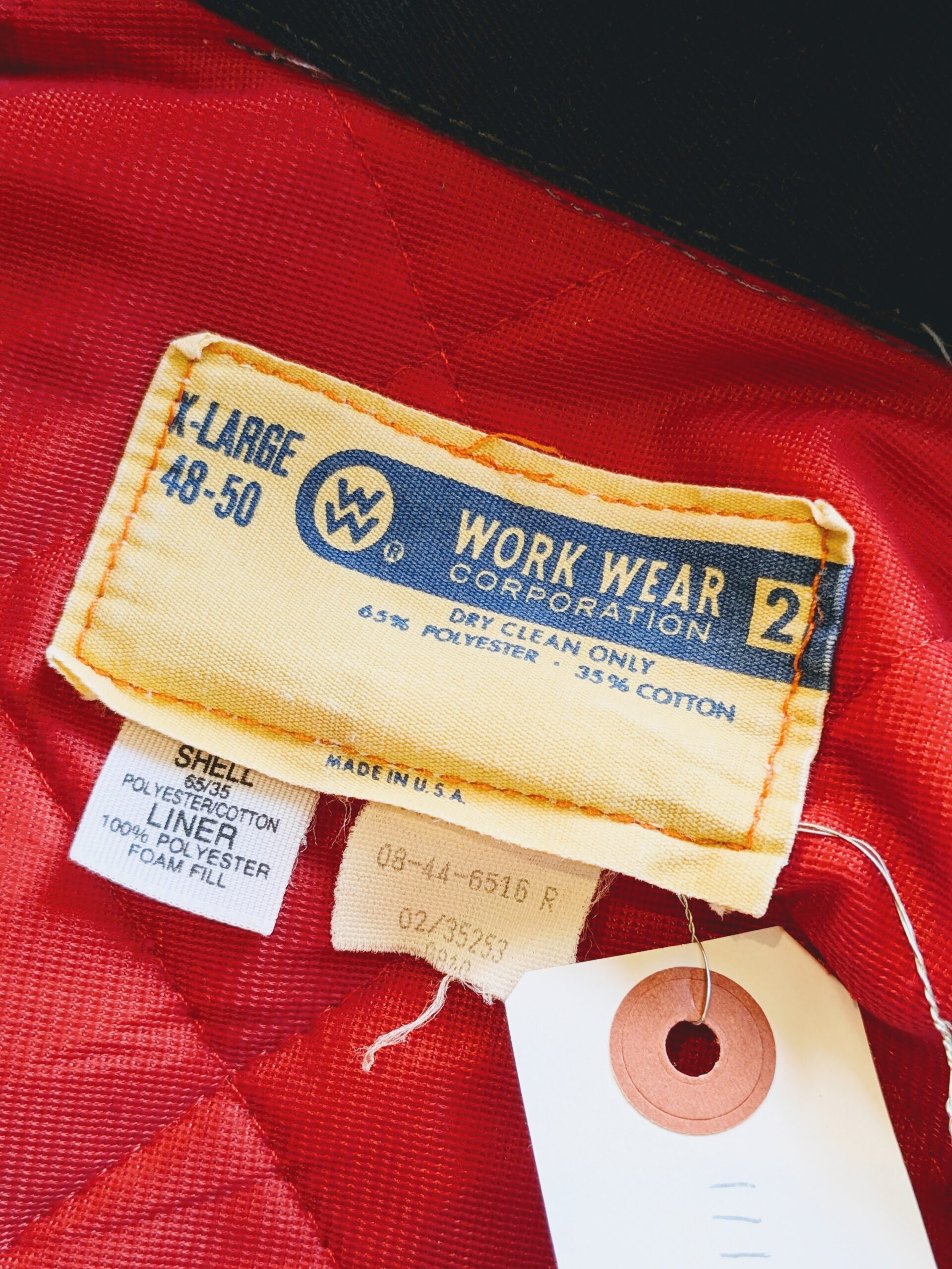 usa ワークジャケット70s 70s USA製 WORK WEAR vintage ワークジャケット 紺赤