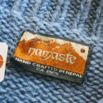 NEPAL namaste Half-Zip Wool Knit Sweater Blue Mens-XL