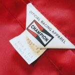 1970s-80s USA CHAMPION SPARK PLUG Reversible Nylon Jacket Red Mens-XL