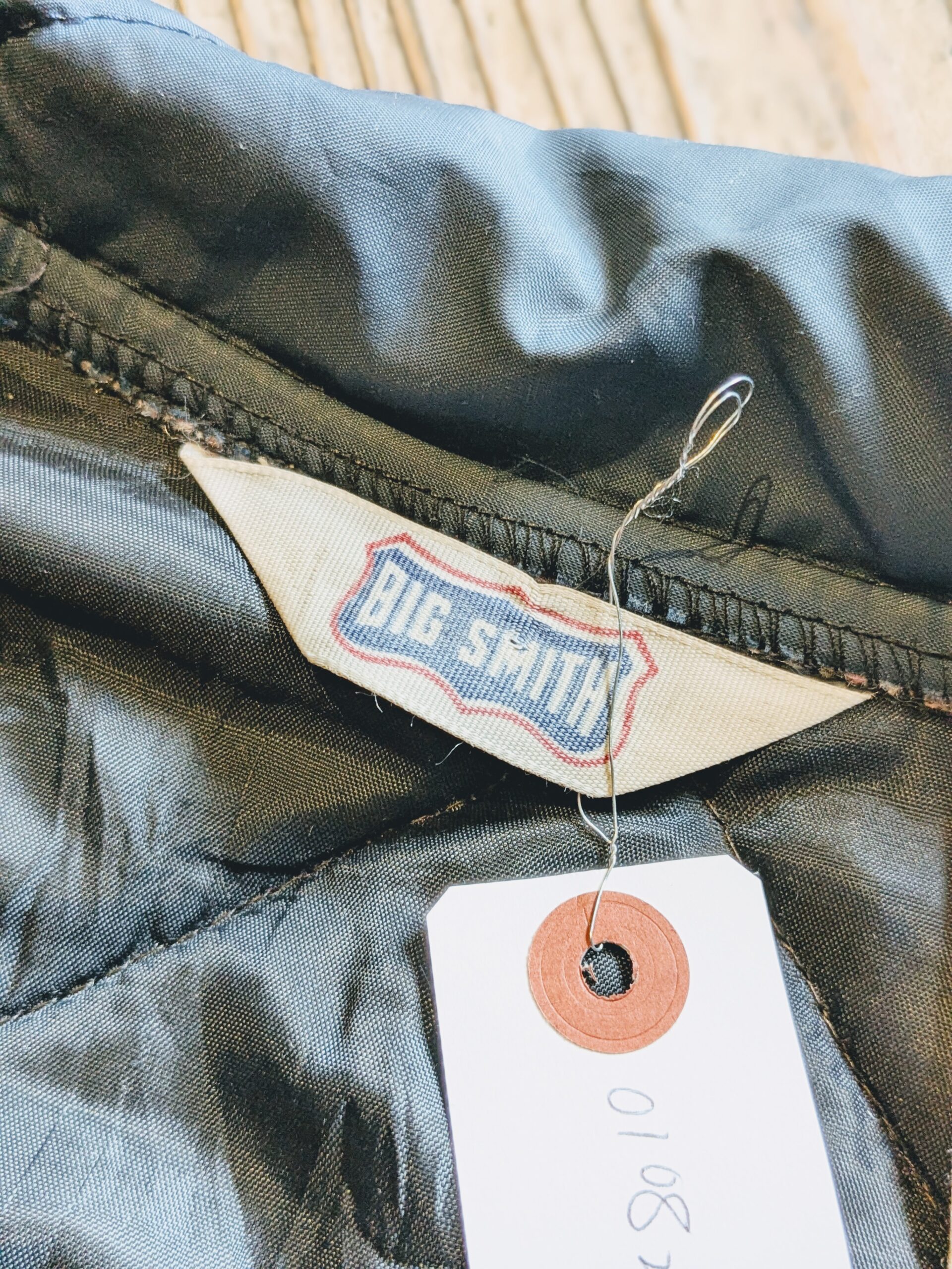 1970s-80s USA BIG SMITH Nylon Quilting Jacket Navy Mens-L – ataco