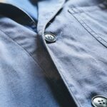1970s-80s French Work Coat Navy Mens-L