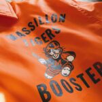 1970s-80s USA Pla-Jac MASSILLON TIGERS Nylon Coach Jacket Orange Mens-M