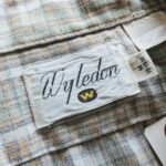 1960s-70s USA Wyledon S/S Plaid Shirt Green Mens-M