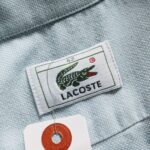 1980s-90s French Lacoste S/S Button-Down Shirt Light-Blue Mens-L
