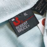 1970s-80s USA ROBERT BRUCE S/S Poly Polo Shirt Light-Blue Mens-XL & 2025 Summer SALE
