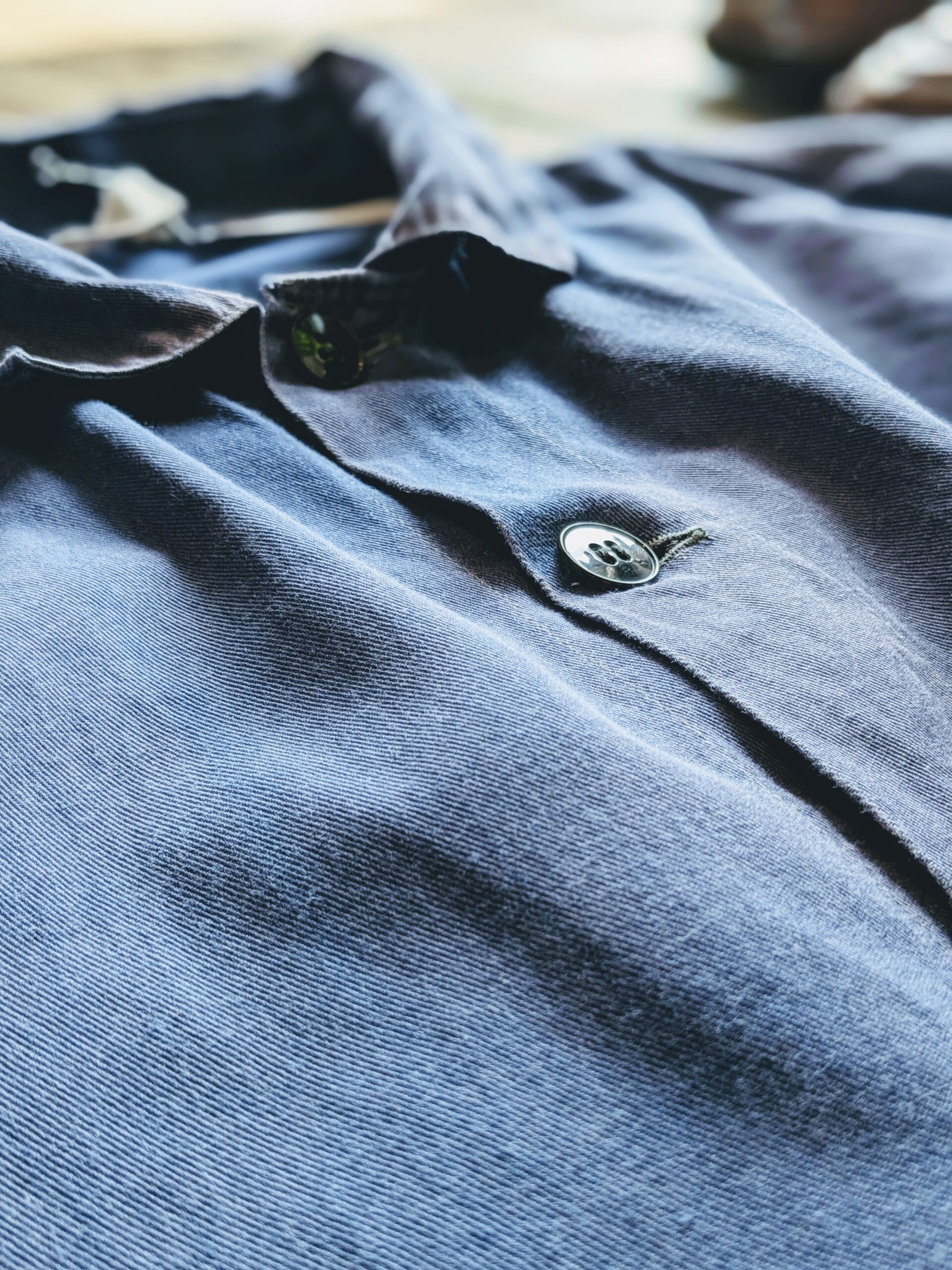 1970s-80s EURO Cotton Twill Work Jacket Navy Mens-L – ataco garage