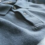 USA LLBean L/S Plain Polo Shirt Navy Mens-L