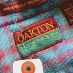 1990s USA OAKTON L/S Plaid Shirt Green Mens-L