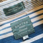 USA BAXTER L/S Button-Down Stripe Shirt Blue Mens-L