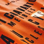 1970s 80s FRANCE Crylor L/S Cycling Jersey Orange Mens-M