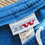 1980s-90s USA BASSETT-WALKER Plain Sweat Pants Blue Mens-XL
