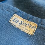 1970s-80s France La Seore Work Coat Blue Mens-XL