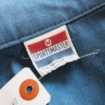 1970s-80s USA SPORTSMASTER Harrington Jacket Blue Mens-M