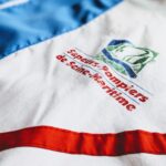 1980s-90s EURO SARL Le Mer Nylon Jacket Blue Mens-S