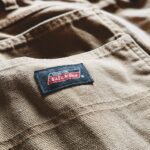 USA Dickies Double Knee Duck Work Pants Brown W32