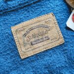 14th Anniversary Sale & 1990s USA ST JOHN’S BAY L/S Cotton Chamois cross Shirt Navy Mens-XXL