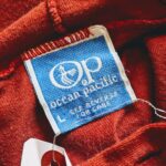14th Anniversary Sale & 1970s-80s USA OceanPacific Cotton Hoodie L/S Tee Red Mens-L