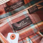 1980s-90s USA VAN HEUSEN L/S Light Flannel Shirt Brown Mens-M