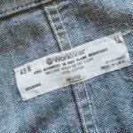 1980s USA Work Wear Herringbone Twill All in One Gray W48