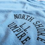 1980s-90s USA RUSSELL ATHLETIC S/S Print Tee Light-Blue Mens-M