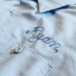 1970s-80s USA RED KAP S/S Chain Stitch Work Shirt Light-Blue Mens-L