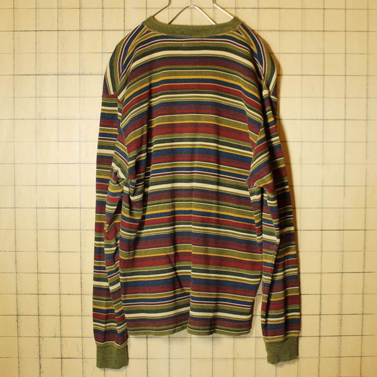 90s j.crew ボーダー L/S シャツ ロンT